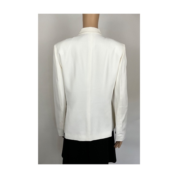 Anne Klein White Lightweight Blazer Size 10 - Picture 5 of 10